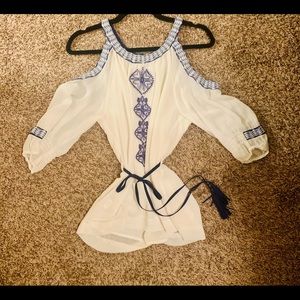 Bloomingdales Hazel Cold Shoulder Blouse